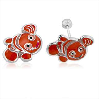 925 STERLING SILVER NEMO STUD EARRINGS  