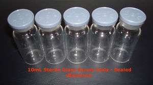 Sealed Sterile 10mL Glass Serum Vials EZ Mixing  