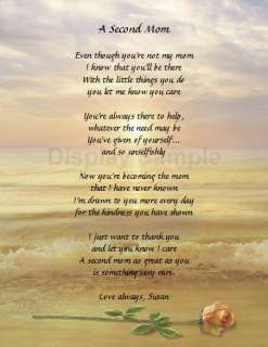 Personalized Poem For Stepmom Gift Idea Stepmother Gift  