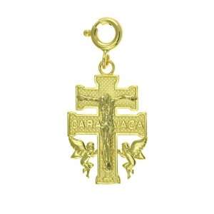  14kt Gold Two Tone Caravaca Crucifix Pendant Jewelry