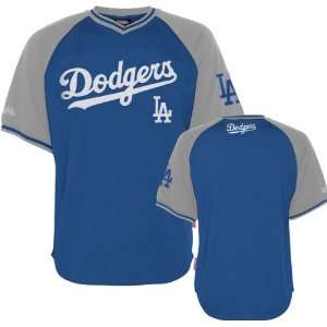   Angeles Dodgers Royal/Grey Stitches V Neck Jersey