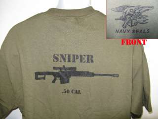 NAVY SEAL T SHIRT/ .50 CAL SNIPER T SHIRT  