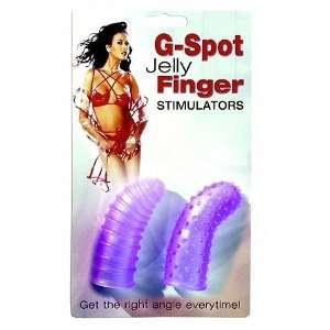  G Spot Jelly Finger Stimulators   Purple Health 