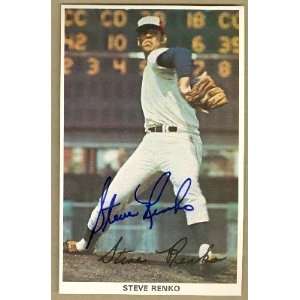 Steve Renko Autographed/Hand Signed postcard 3x5.5 (Montreal Expos 