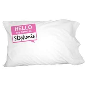  Stephanie Hello My Name Is Novelty Bedding Pillowcase 