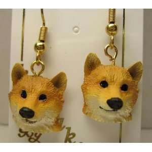  Shiba Inu Earrings   Dog Figurine Hanging Earrings 