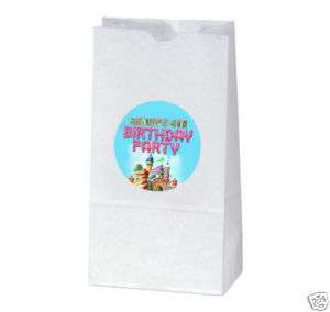 CANDYLAND Birthday Party Favors TREAT BAG STICKERS  