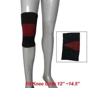  Como Sports Black Red Elastic Knee Sleeve Protector 