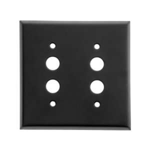  Classic Double Gang Push Button Switch Plate In Matte 