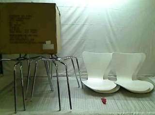 ITALMODERN Tendy Stacking Chair, White, Set of 4  