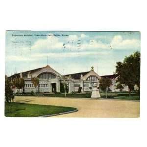    Exposition Building Texas State Fair Postcard 1916 