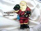 ole st nick carrying tree wreath standing figuarl pin expedited