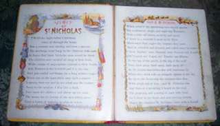   NIGHT BEFORE CHRISTMAS, VISIT of ST. NICHOLAS, McLOUGHLIN BOARD BOOK