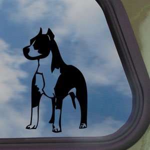  Pitbull Standing Bull Terrier Dog Black Decal Car Sticker 