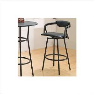  Wildon Home 2387 Pitkin 29 Bar Stool with Back in Satin 
