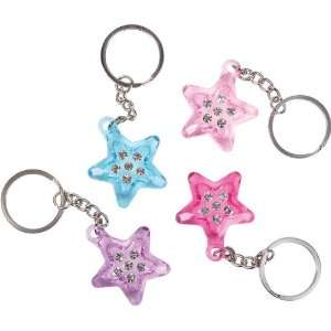  2 Star With Stone Keychain Case Pack 48 Automotive