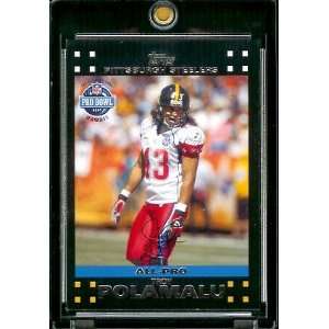  2007 Topps Football # 414 Troy Polamalu PB   Pittsburgh 