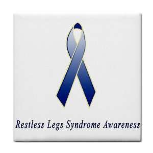 Restless Legs Syndrome Awareness Ribbon Tile Trivet
