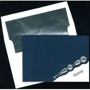  Silver Foil Symbol On Navy Invitations Health & Personal 