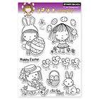 PENNY BLACK RUBBER STAMPS CLEAR SPRING DAY MIMI EASTER STAMP SET