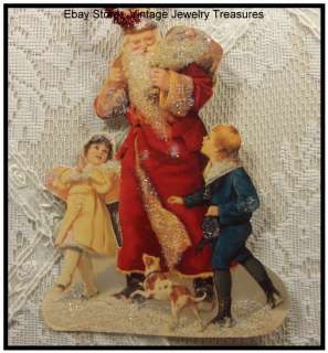   Christmas Children Paper Card Ornaments~Old Print Factory  