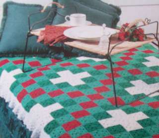 Christmas Afghan Crochet Pattern*holiday*blocks*spread  
