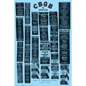  CBGBS 70S ADS POSTER OMFUG 24 X 36 #4017