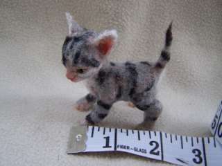 OOAK Miniature Kitten Cat realistic only 2.5 inches by Malga 1 day 