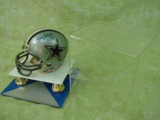 Autographed NFL Football Sport Mini Helmet Tony Dorsett Riddell Dallas 