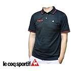 LECOQ Sportif Golf Mens Casual Polo T Shirt Slim Fit Black,White M
