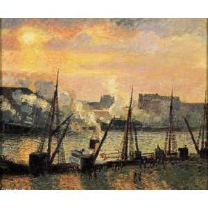   Pissarro   32 x 26 inches   Quay in Rouen. Sunset