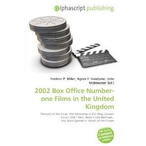  2002 Box Office Number one Films in the United Kingdom 