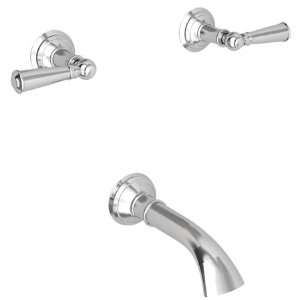   2415 Aylesbury Wall Mounted Tub Trim Kit Lever Handles Weathered Brass