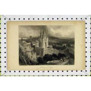  View Chateau Dieppe France Country Scene Lewis Print