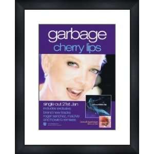 GARBAGE Cherry Lips   Custom Framed Original Ad   Framed Music Poster 