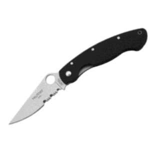 Spyderco Knives 36GPSE Military Linerlock Knife with Part Serrated 