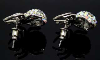 cute Spider Jewelry Swarovski Crystal earrings F203#  