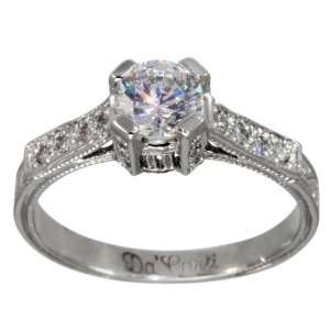   Diamond Engagement Setting With GIA CERTIFIED H SI1 .60ct Center   5