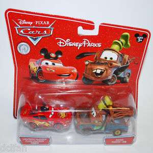 Disney Cars Goofy Mater & Mickey Lightning McQueen NEW  