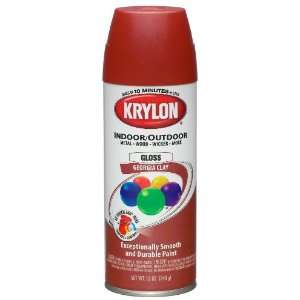   53531 12 oz. Indoor & Outdoor Spray Paint, Georgia Clay Gloss (6 Pack
