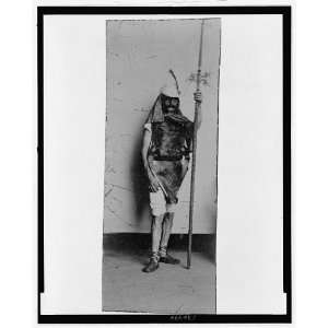  soldier(?),holding a halberd,1880 1900,Tintype