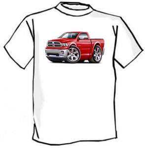2010 12 Dodge Ram 1500 Truck Art Cartoon Tshirt  