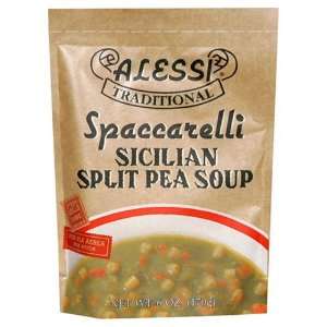 Alessi Split Pea Soup, 6 Ounce Packages (Pack of 6)  