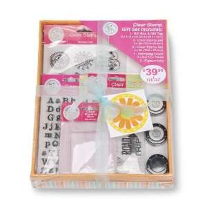   Darice SCRGTG112 Gift Boxed Clear Stamp Kit, Travel Arts, Crafts