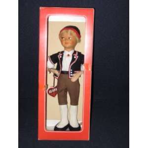  Vintage Baitz   Schweizer Bub 9 Inch Swiss Boy Doll 