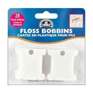  DMC Plastic Floss Bobbins 28/Pkg 6102; 6 Items/Order Arts 