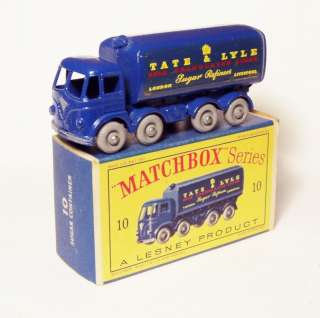 Lesney Matchbox 10c Foden Sugar Truck, Gray Plastic Wheels, Mint in 