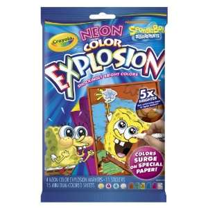   Neon Color Explosion Mini Sponge Bob Square Pants Toys & Games