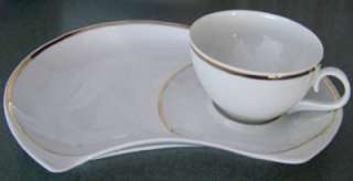 Schmidt Porcelain Coffee Tea Cup Snack Plate Set Brazil  