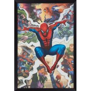  Spiderman Comic Framed Poster